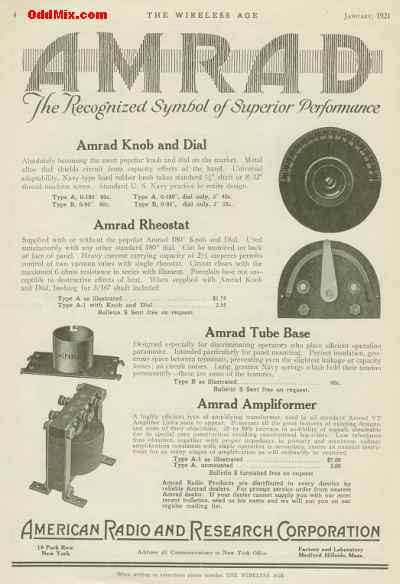 The Wireless Age Page 4, January 1921 [22 Kbyte]