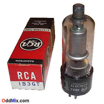 1B3GT Half-Wave High Voltage 30 KV Diode Rectifier RCA Radiotron Electronic Tube [13 KB]
