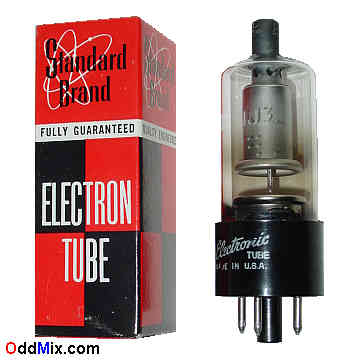 1J3 Half-Wave High Voltage 30 KV Diode Rectifier GE Electronic Vacuum Tube [14 KB]