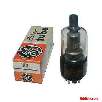 1K3 Half-Wave High Voltage 25 KV Diode Rectifier GE Electronic Vacuum Tube [9 KB]