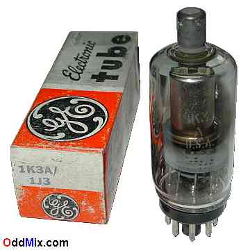 1K3A/1J3 Half-Wave High Voltage 25 KV Diode Rectifier GE Electronic Vacuum Tube [13 KB]