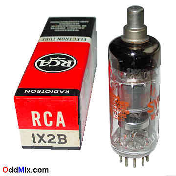 1X2B Pulsed Half Wave High Voltage 20 KV Rectifier Sylvania Electronic Vacuum Tube [14 KB]