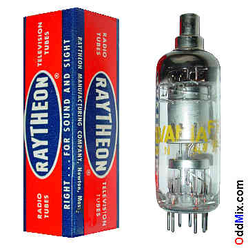 1X2B Pulsed Half Wave 20 KV Rectifier X-Ray emitter Sylvania Raytheon Vacuum Tube [19 KB]