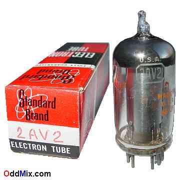 2AV2 Half-Wave High Voltage Diode Vacuum Rectifier RCA Electronic Tube [13 KB]