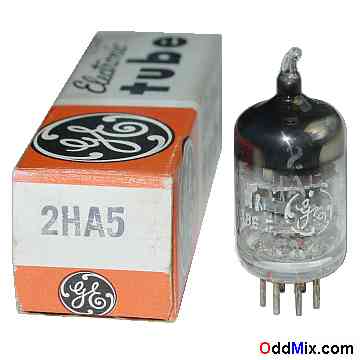 2HA5 High-Mu Triode Amplifier Miniature GE Electronic Vacuum Tube [11 KB]