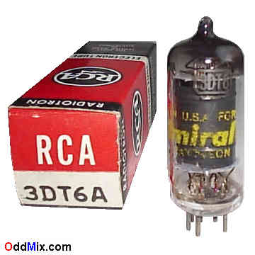 3DT6A Sharp-Cutoff Pentode Class A Amplifier RCA Radiotron Electronic Vacuum Tube [14 KB]