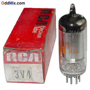 3V4 Power Pentode Miniature Discontinued RCA Electron Vacuum Tube [13 KB]