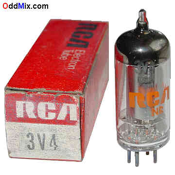 3V4 Power Pentode Miniature Discontinued RCA Electron Vacuum Tube [14 KB]