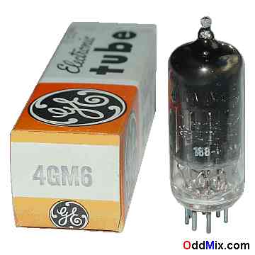 4GM6 Semiremote Cutoff Pentode RF Amplifier Miniature GE Vacuum Tube [11 KB]