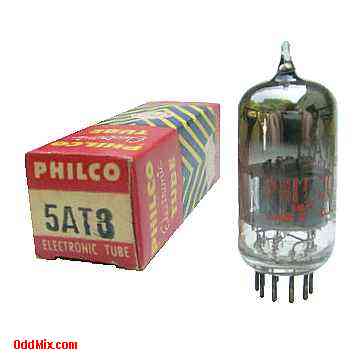 5AT8 Medium-Mu Triode Sharp-Cutoff Pentode Oscillator Philco Electronic Vacuum Tube [10 KB]