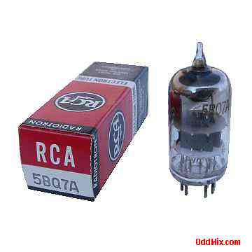 5BQ7A Medium-Mu Twin Triode RCA Radiotron Oscillator Electronic Vacuum Tube [8 KB]
