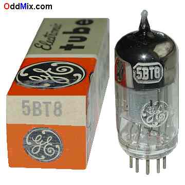 5BT8 Twin Diode-Sharp-Cutoff Pentode Amplifier GE Radiotron Electron Vacuum Tube [12 KB]
