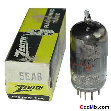5EA8 Medium-Mu Triode Sharp-Cutoff Pentode GE Zenith Electronic Vacuum Tube [11 KB]