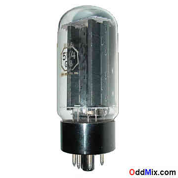 5U4GB High Current Full-Wave Industrial Military Vacuum Rectifier RCA Electronic Tube [8 KB]