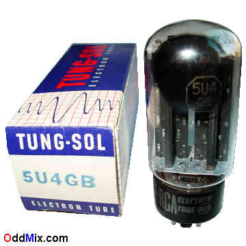 5U4GB High Current Full-Wave Industrial Military Vacuum Rectifier RCA Vacuum Tube 2 [14 KB]