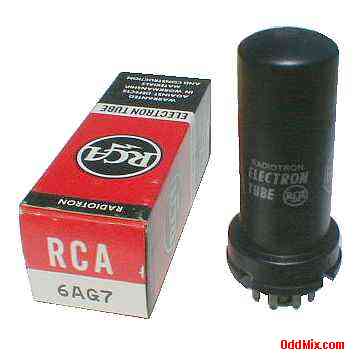 6AG7 Power Pentode Class A Amplifier Metal RCA Radiotron Electron Vacuum Tube [11 KB]