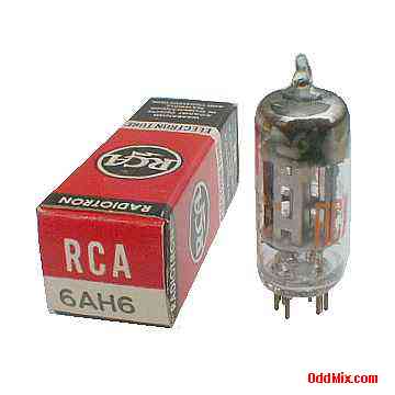 6AH6 Sharp Cutoff Pentode Amplifier Miniature RCA Radiotron Electron Vacuum Tube [10 KB]