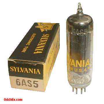 6AS5 Beam Power Class A Amplifier Miniature Sylvania Electronic Vacuum Tube [10 KB]