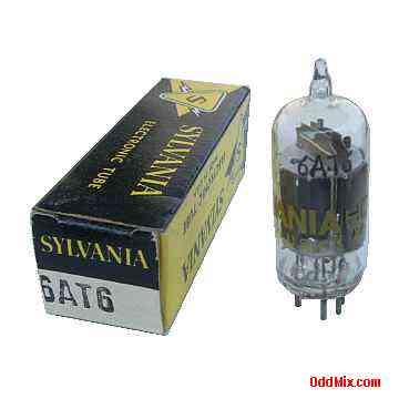 6AT6 Twin Diode High-Mu Triode Amplifier Miniature Sylvania Electron Vacuum Tube [10 KB]