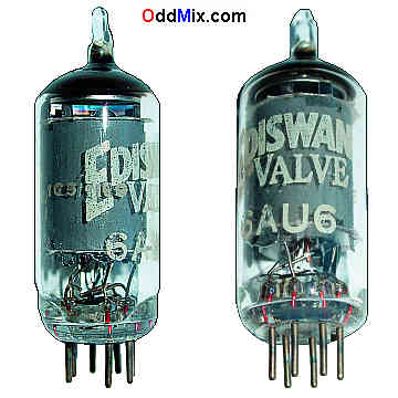 6AU6 Sharp Cutoff Pentode Amplifier Miniature Ediswan BVA Electron Vacuum Tube 3 [17 KB]