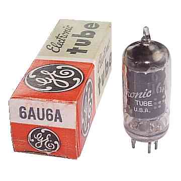 6AU6A Sharp Cutoff Pentode Amplifier Miniature GE Electron Vacuum Tube [11 KB]