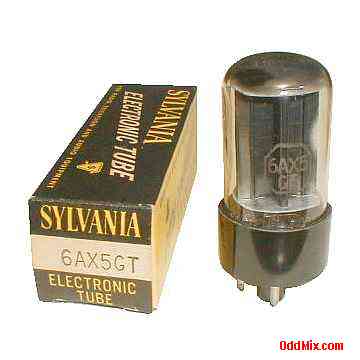 6AX5GT Full-Wave Rectifier Sylvania Octal Electronic Vacuum Tube [11 KB]