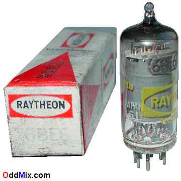 6BE6 Pentagrid Converter Amplifier Oscillator Raytheon Electron Vacuum Tube [11 KB]