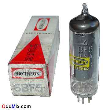 6BF5 Beam Power Class-A Amplifier Miniature GE Raytheon Electron Vacuum Tube [10 KB]