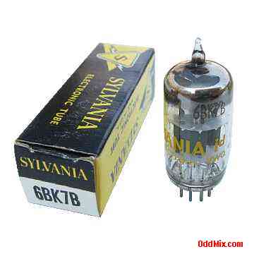 6BK7B Medium-Mu Twin Triode Video Amplifier Sylvania Electronic Vacuum Tube [10 KB]