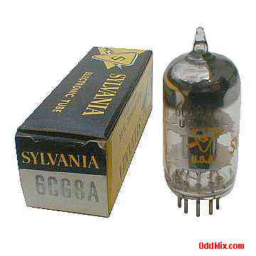 6CG8A Medium-Mu Triode Sharp-Cutoff Pentode Amplifier Sylvania Electronic Tube [11 KB]