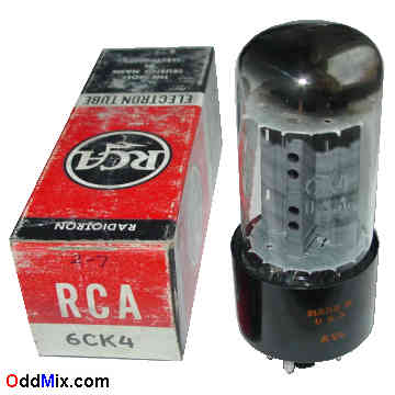 6CK4 Low-Mu Triode Power Class A Amplifier RCA Radiotron Electron Vacuum Tube [13 KB]