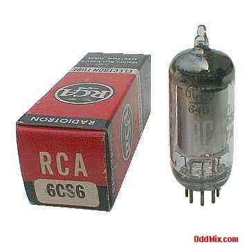 6CS6 Pentagrid Class A Amplifier Miniature RCA Radiotron Electron Vacuum Tube [11 KB]
