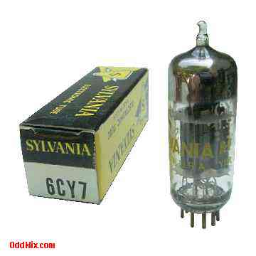 6CY7 Dual Triode Oscillator Amplifier Miniature Sylvania Electronic Vacuum Tube [9 KB]