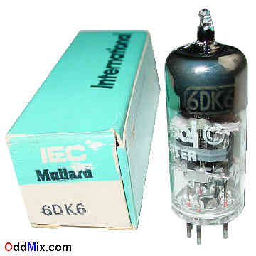 6DK6 Sharp Cutoff Pentode RF Amplifier Miniature IEC Mullard Electronic Vacuum Tube [12 KB]