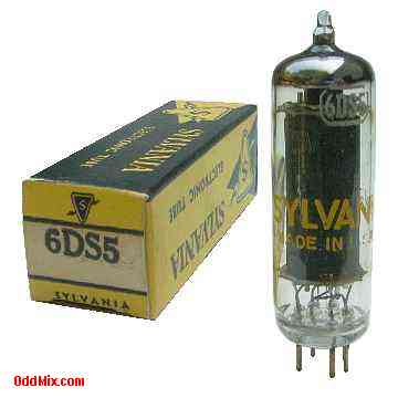 6DS5 Beam Power Class A Radio TV Amplifier Sylvania Electronic Vacuum Tube [10 KB]