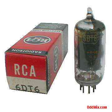 6DT6 Sharp Cutoff Pentode Class A Amplifier RCA Radiotron Electronic Vacuum Tube [10 KB]