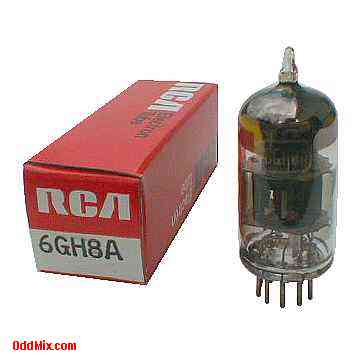 6GH8A Medium-Mu Triode Sharp-Cutoff Pentode VHF FM RCA Electronic Vacuum Tube [9 KB]