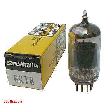 6KT8 High-Mu Triode Sharp-Cutoff Pentode Sylvania Electronic Vacuum  Tube [11 KB]
