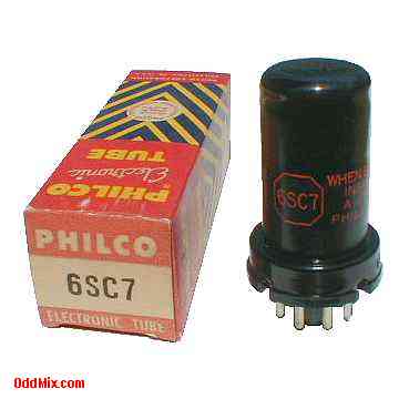 6SC7 Philco High-Mu Twin Triode Electronic Metal Tube (10 KB)