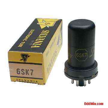 6SK7 Sylvania Remote Cutoff Pentode Electronic Tube [8 KB]