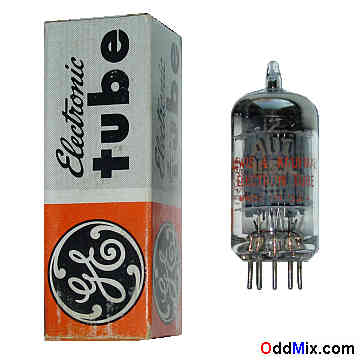 12AU7 GE Medium-Mu Twin Triode Hi-Fi Audio Amplifier Electron Tube [14 KB]