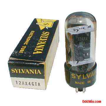 12AX4GTA Sylvania Half-Wave Rectifier High Voltage HV Electronic Vacuum Tube [11 KB]