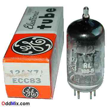 12AX7/ECC83 GE High-Mu Twin Triode Audio Amplifier Electron Vacuum Tube [13 KB]