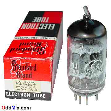 12AX7/ECC83 GE High-Mu Twin Triode Audio Amplifier Electron Vacuum Tube [13 KB]