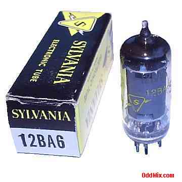 12BA6 Remote Cutoff Pentode Audio RF Amplifier Sylvania Electronic Vacuum Tube [11 KB]