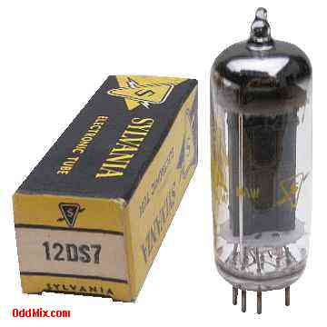 12DS7 Twin-Diode Power Tetrode Sylvania Auto Radio Space Charge 12V Anode Vacuum Tube [11 KB]