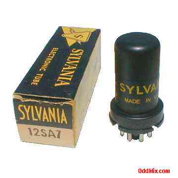 12SA7 Sylvania Pentagrid Converter Radio Electronic Tube [9 KB]