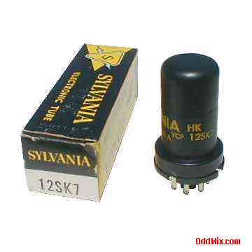 12SK7 Sylvania Remote-Cutoff Pentode Metal Electronic Vacuum Tube [8 KB]