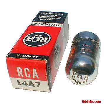 14A7 RCA Radiotron Remote Cutoff Pentode Collector's Electron Tube [13 KB]