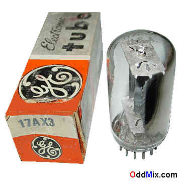 17AX3 Half-Wave Vacuum Rectifier GE Electronic Compactron Vacuum Tube [14 KB]